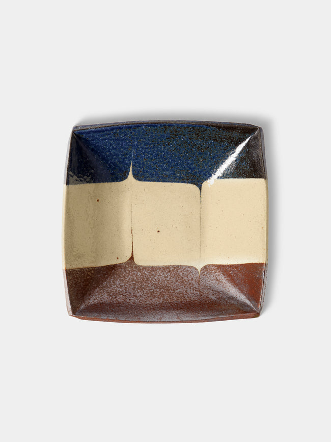 Makidani-gama - No. 1 Nerikomi Ceramic Square Bowls (Set of 4) - Multiple - ABASK - 