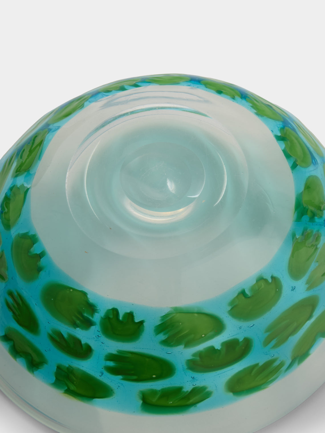Antique and Vintage - 1951 Riccardo Licata for Cenedese Glass Bowl - Green - ABASK