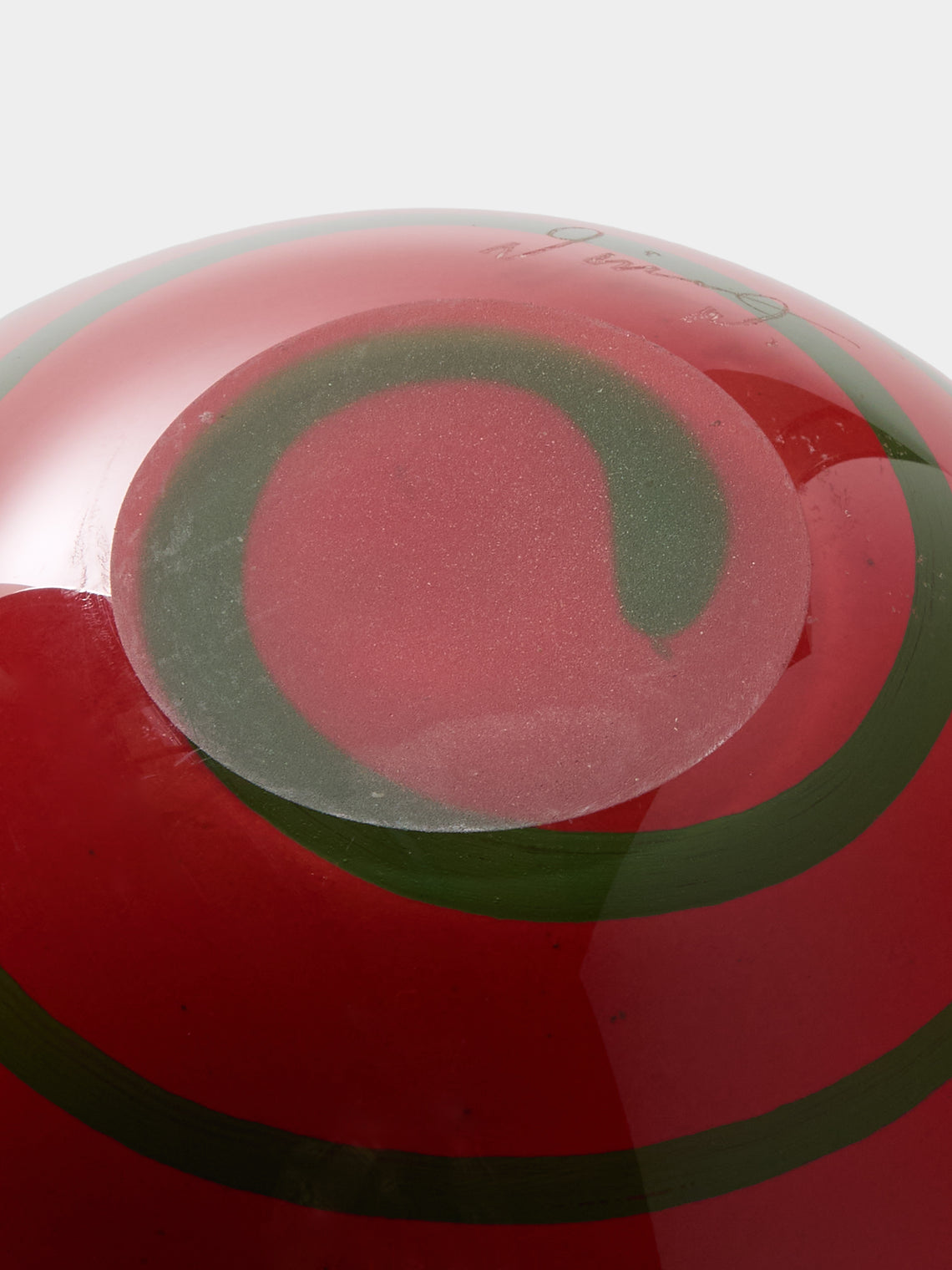 Antique and Vintage - 1980s Murano Glass Vase (8in/21cm) - Red - ABASK