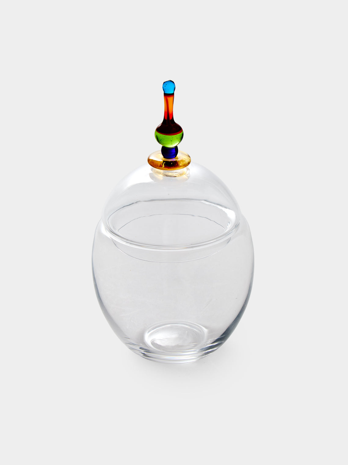 Antique and Vintage - 1990s NasonMoretti Glass Bonbonnière - Clear - ABASK - 
