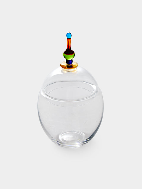 Antique and Vintage - 1990s NasonMoretti Glass Bonbonnière - Clear - ABASK - 