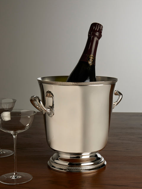 Christofle - Malmaison Silver-Plated 1-Bottle Champagne Bucket - Silver - ABASK