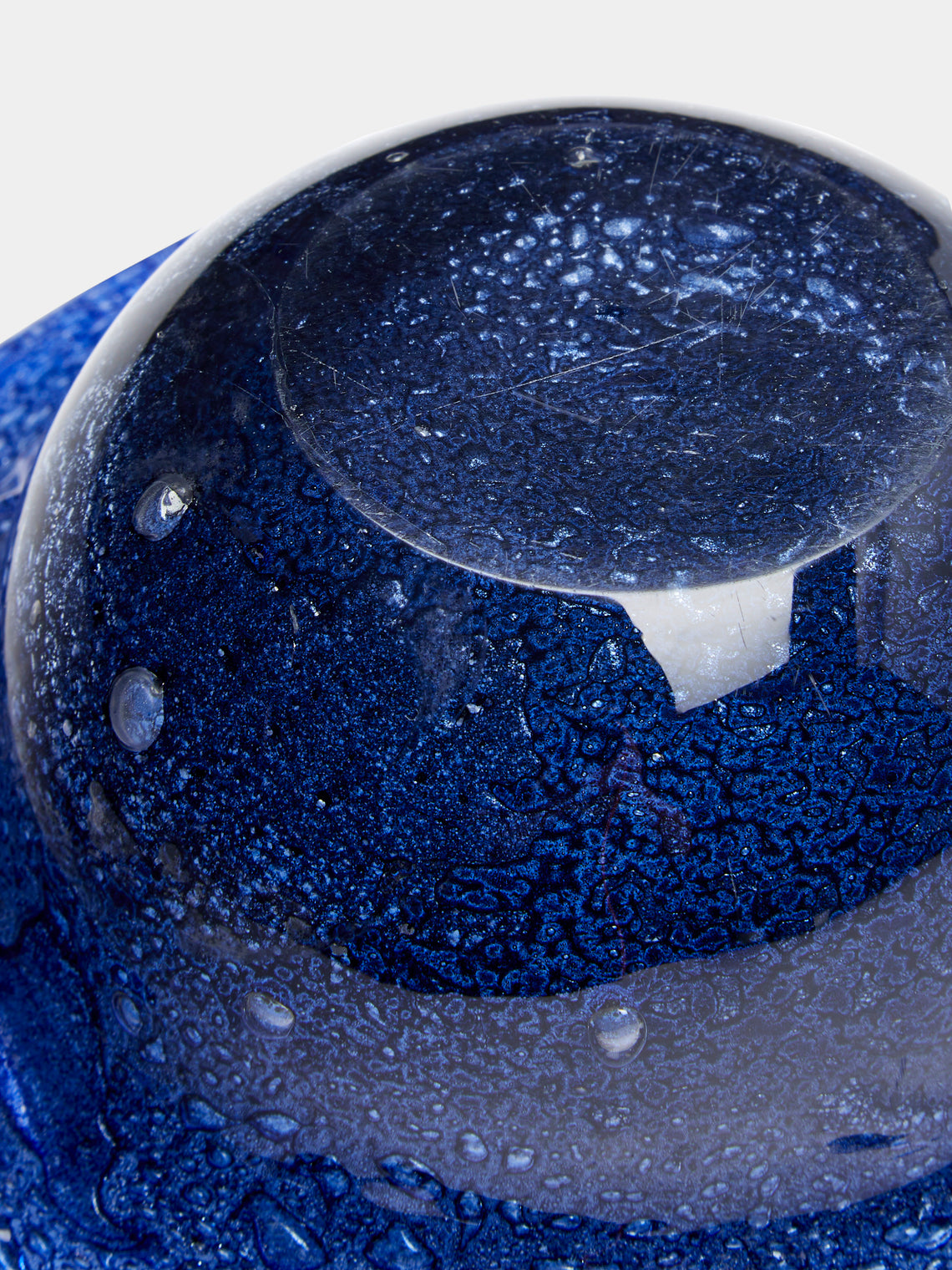 Antique and Vintage - 1960s Ercole Barovier Murano Glass Bowl - Blue - ABASK