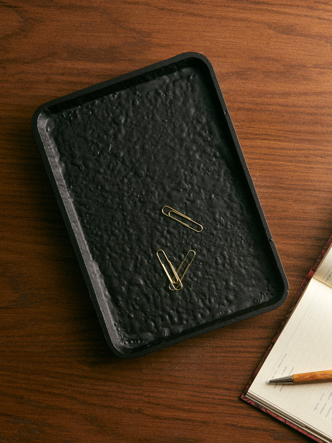 Giobagnara - Riace Imperfect Bronze Valet Tray (11.5in/29cm) - Black - ABASK