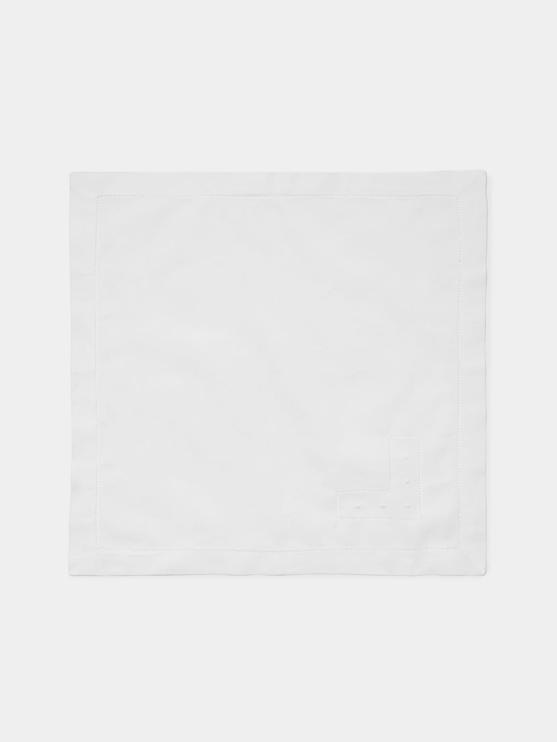 Rolande du Dreuilh Créations - Ramie Cotton Napkins (Set of 4) - White - ABASK