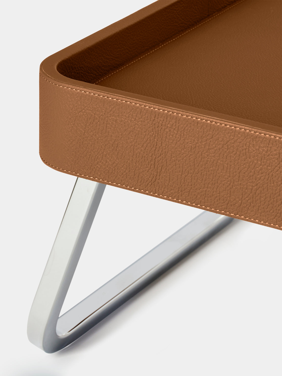 Giobagnara x Poltrona Frau - Leather Bed Tray (24in/61.5cm) - Tan - ABASK