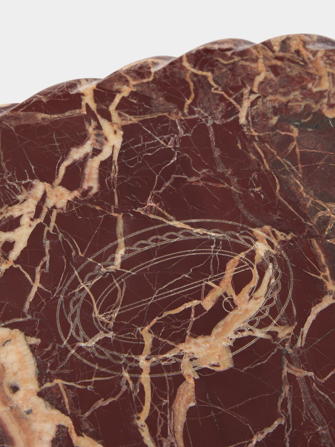Anastasio Home - Hannah Catch Marble Dish - Brown - ABASK