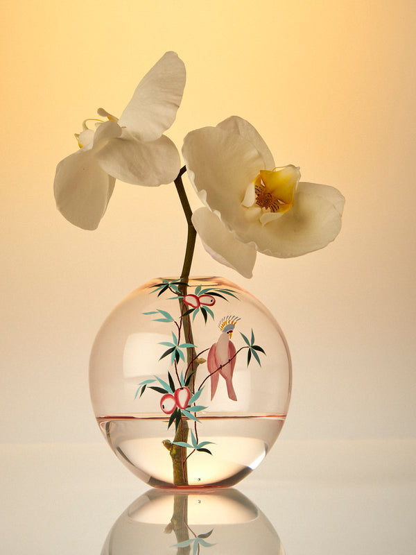 Lobmeyr - BV60 IV Garden of Paradise Hand-Blown Crystal Bud Vase (4in/10cm) - Multiple - ABASK