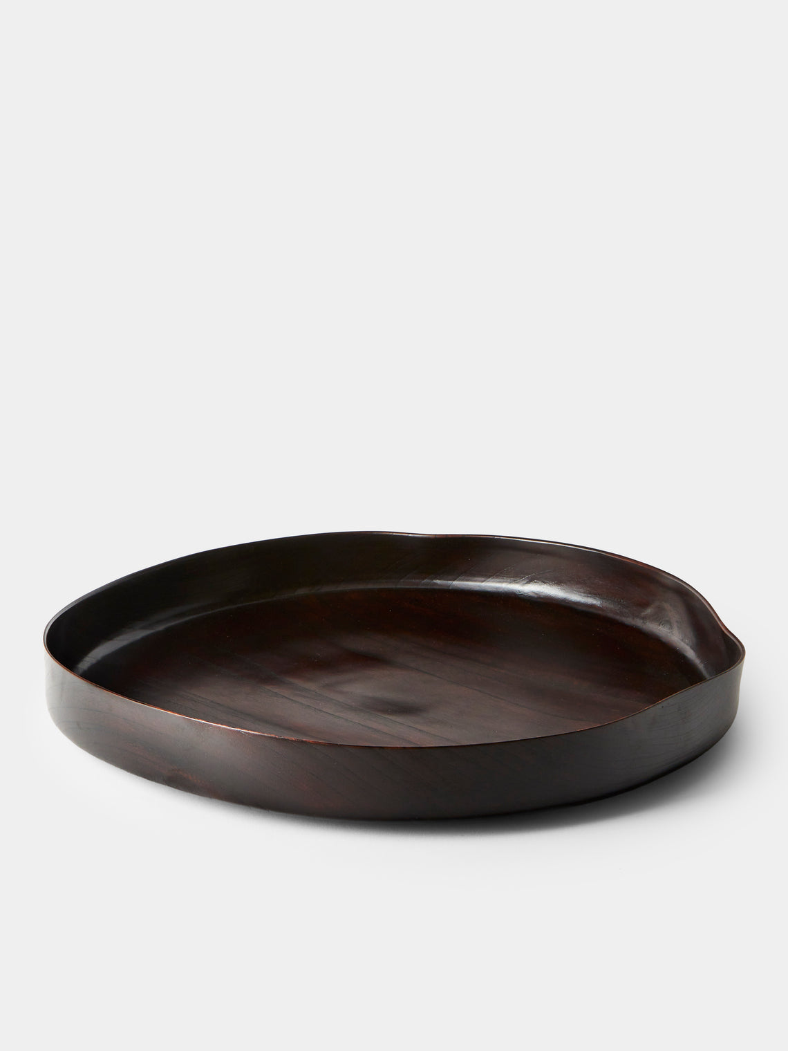 Suk Keun Kang - Hamji Ottchil Wood Low Bowl - Brown - ABASK - 
