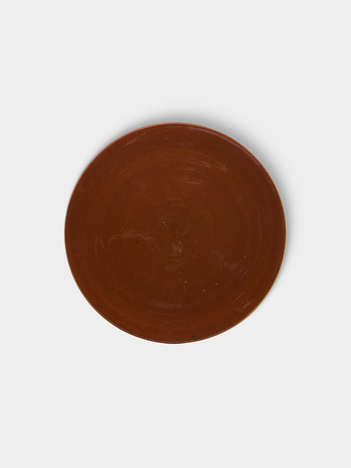 Poterie d’Évires - Flowers Hand-Painted Ceramic Small Lidded Butter Dish - Light brown - ABASK