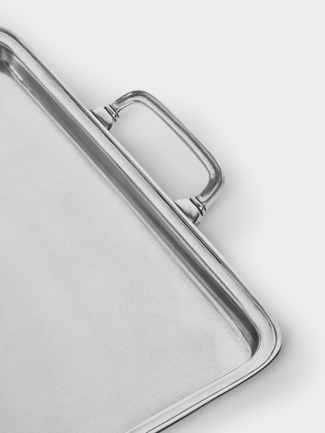 Cosi Tabellini - Umbria Pewter Tray (17.5in/45cm) - Silver - ABASK