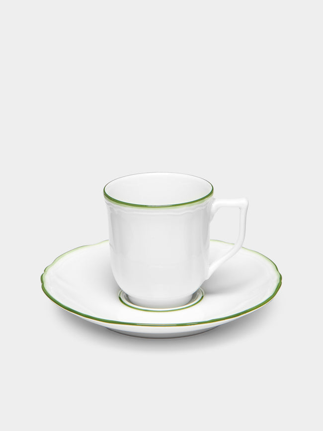 Raynaud - Touraine Hand-Painted Porcelain Coffee Cup and Saucer -  - ABASK - 
