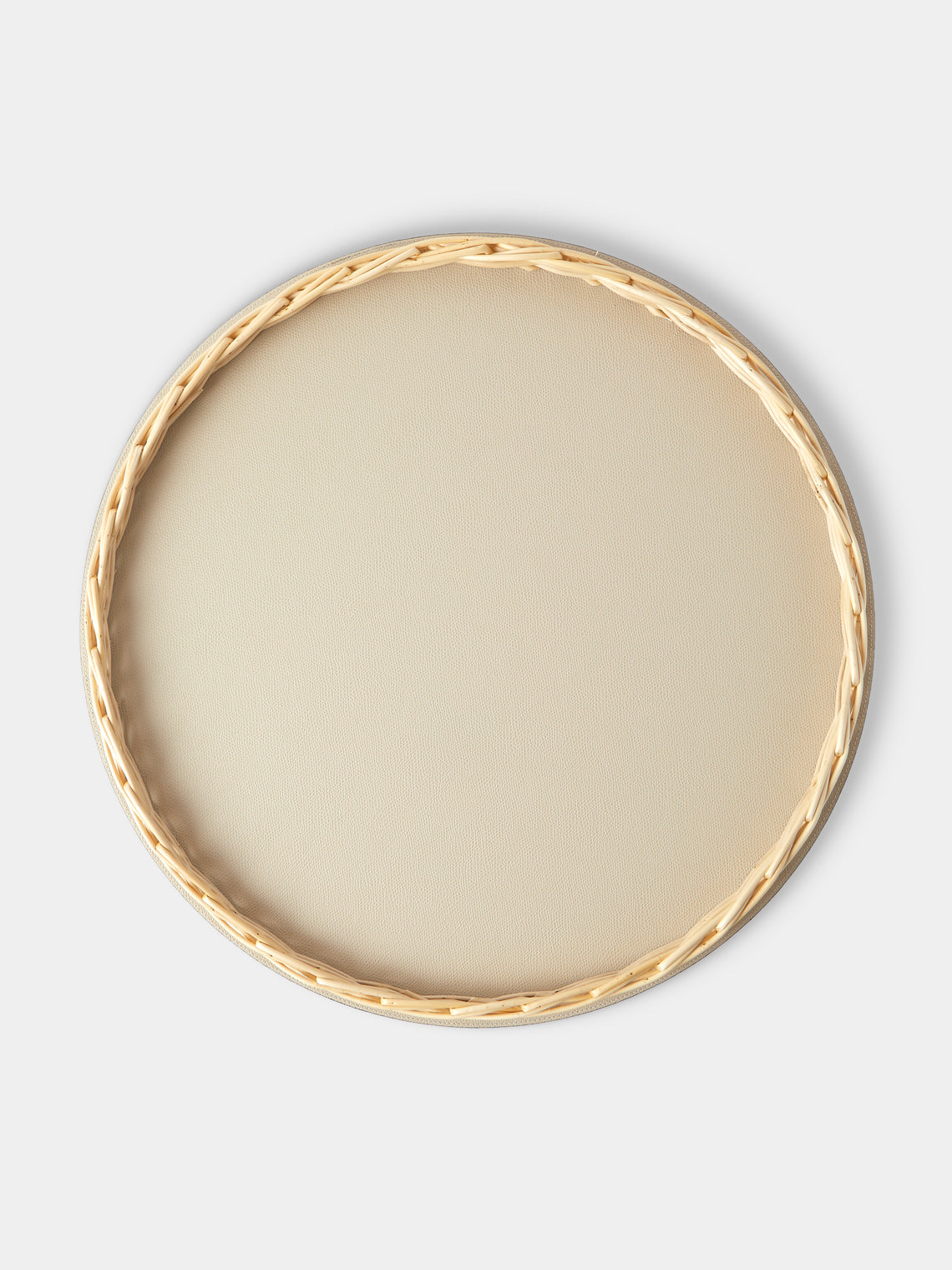 Pigment France - Orsay Willow Lazy Susan (18.5in/47cm) - Cream - ABASK