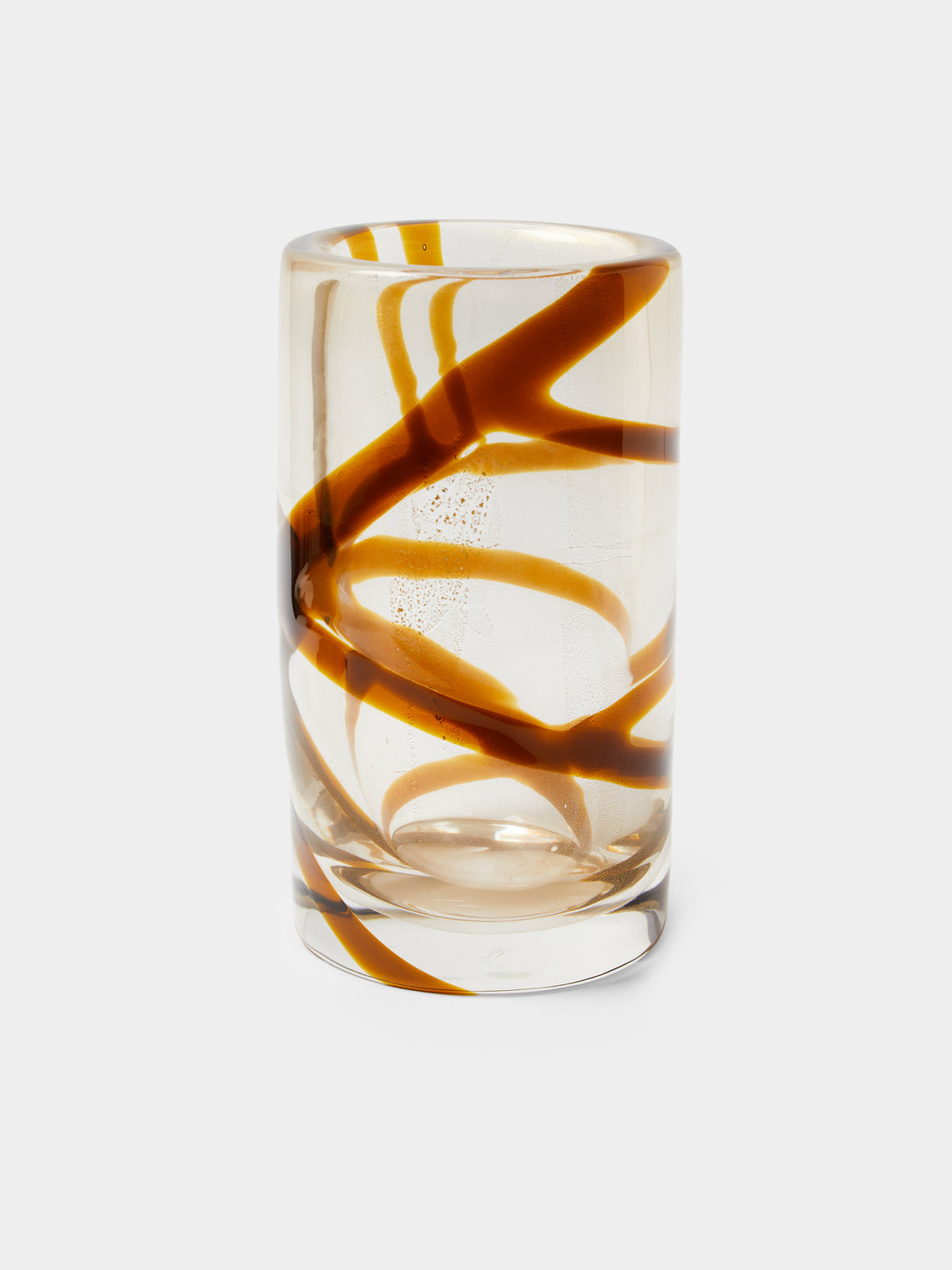 Venini - 2022 Peter Marino 2022 Cilindro Hand-Blown Murano Glass Vase (15.5in/40cm) - Clear - ABASK - 