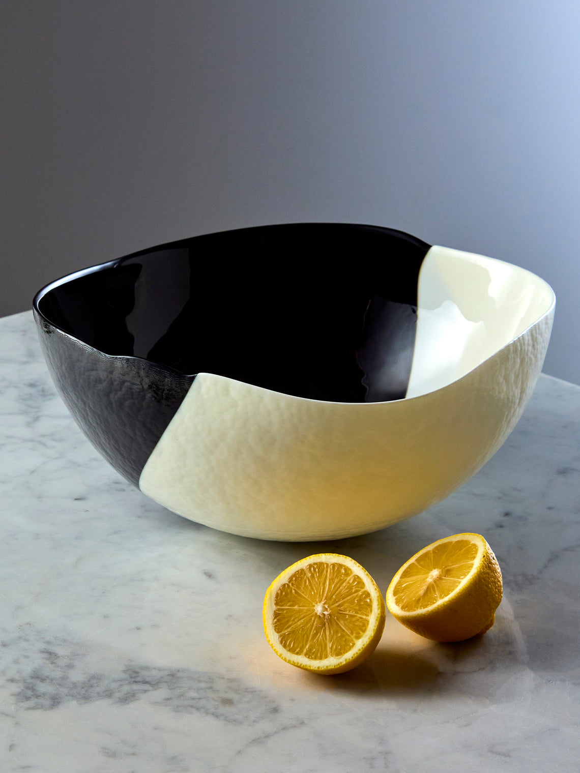 Antique and Vintage - 1980s Glass Bowl - Black - ABASK