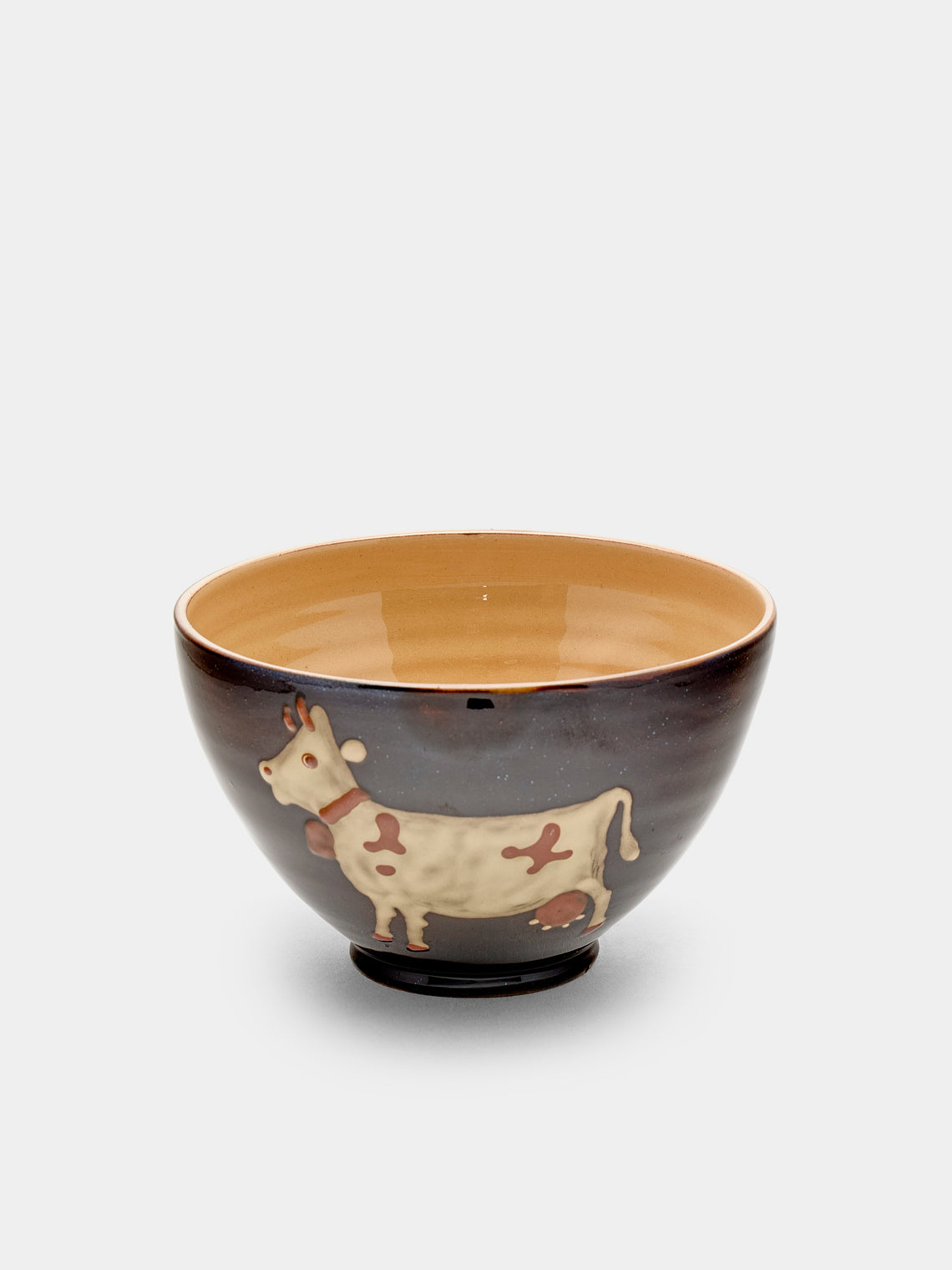 Poterie d’Évires - Cows Hand-Painted Ceramic Bowls (Set of 6) - Multiple - ABASK