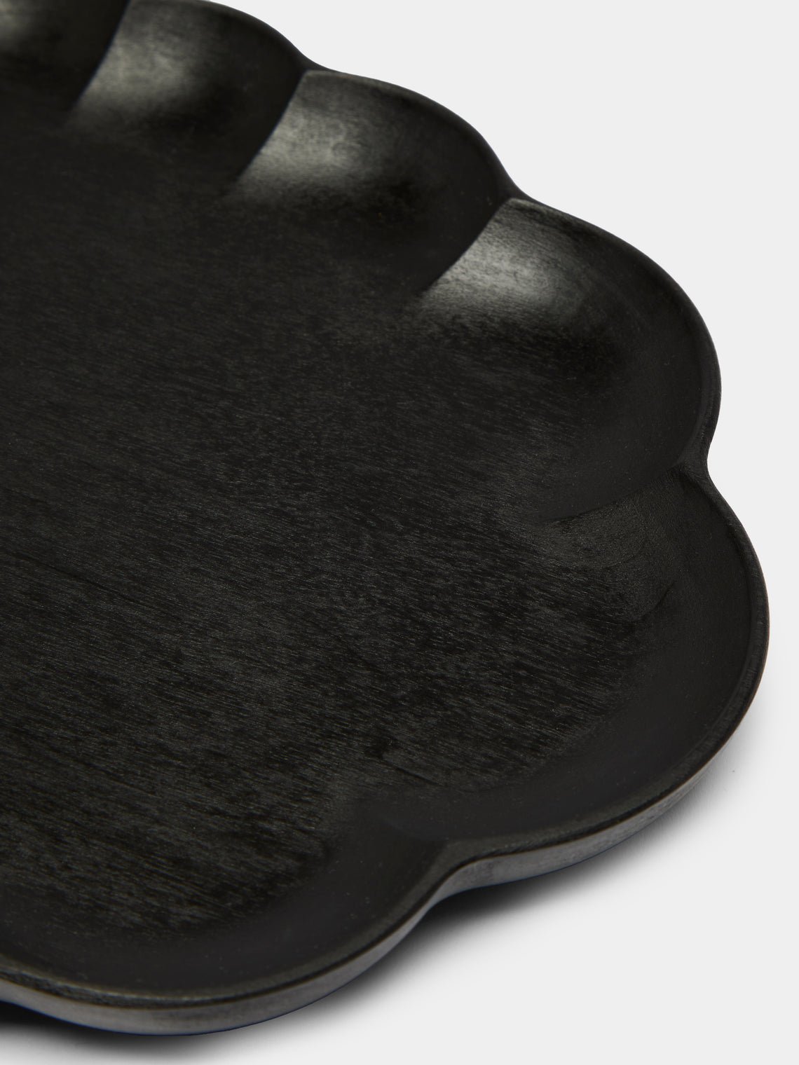 Rinka Hand-Carved Wood Oval Tray (12in/30cm)