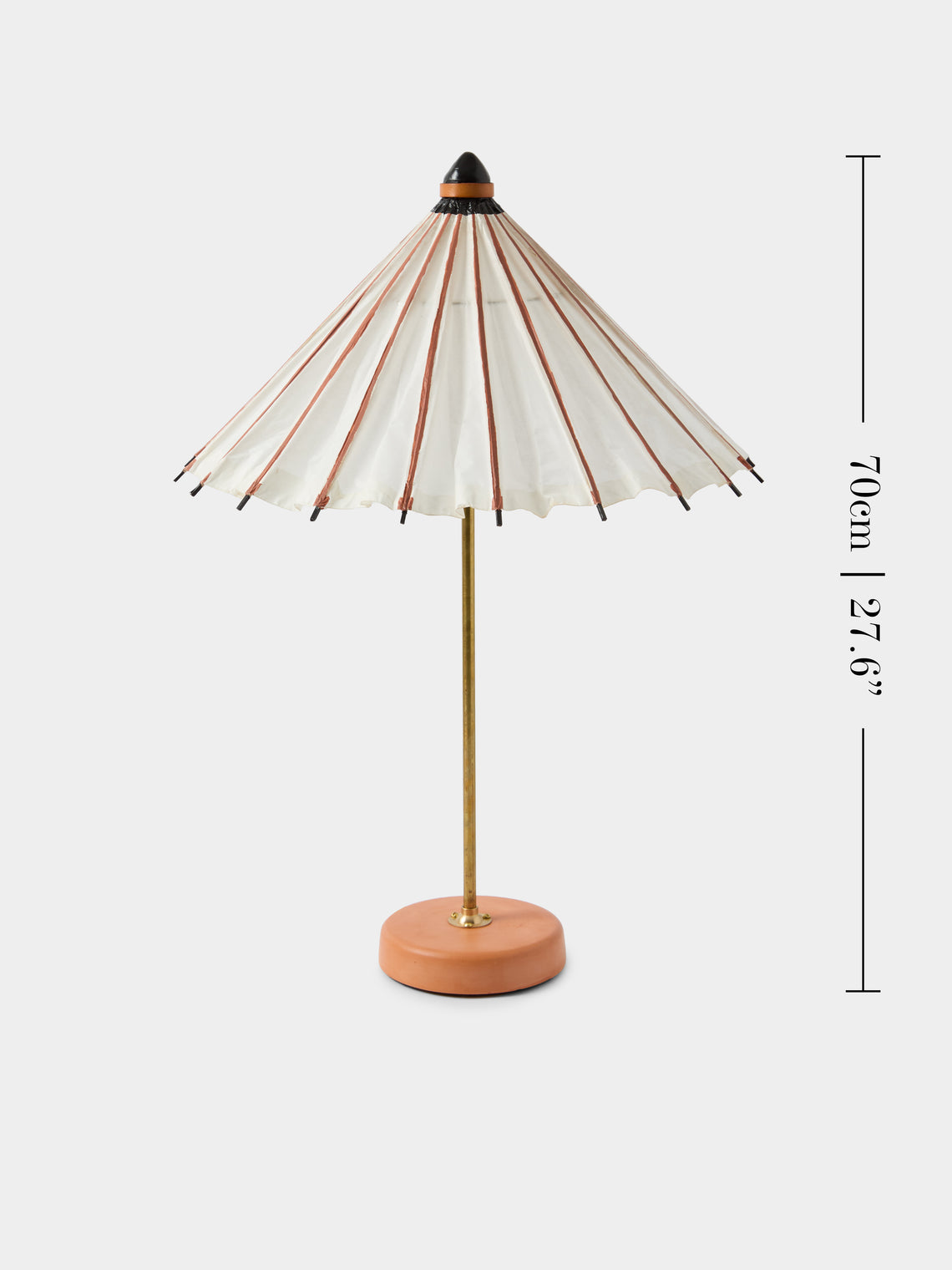 Tennant New York - Vintage Parasol, Bamboo and Coconut Table Lamp - Beige - ABASK