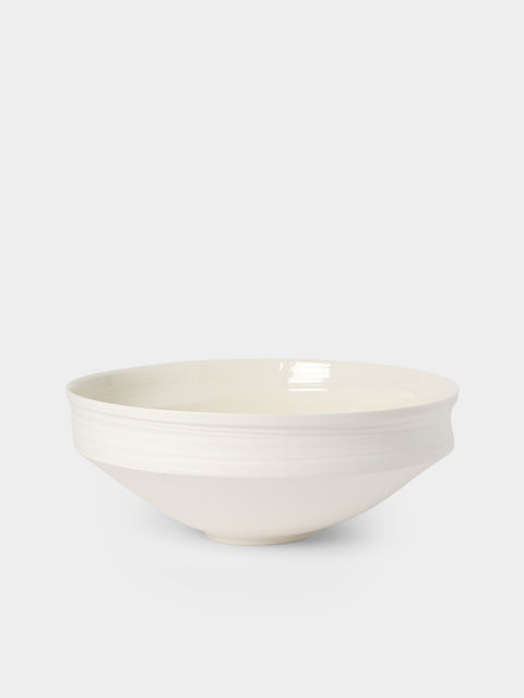 Johanne Coker - No. 7 Hand-Thrown Porcelain Bowl - White - ABASK - 
