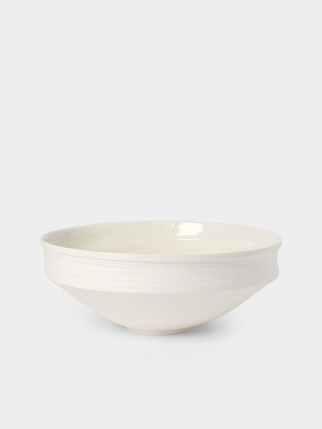 Johanne Coker - No. 7 Hand-Thrown Porcelain Bowl - White - ABASK - 