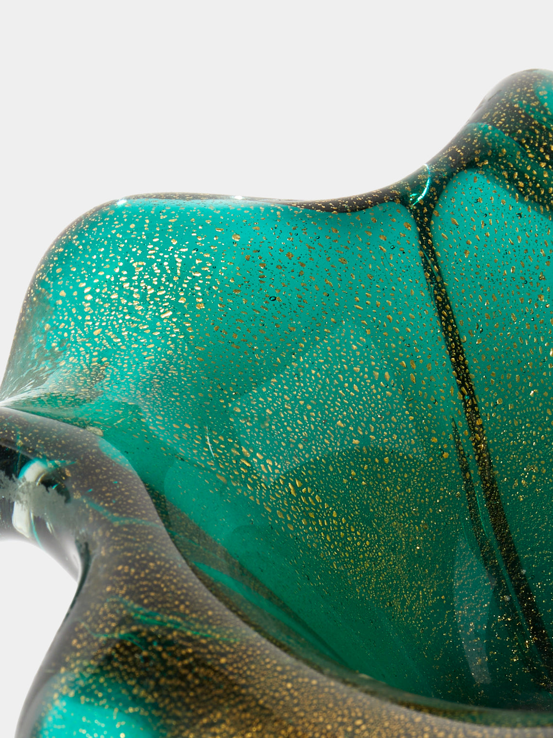 Antique and Vintage - Mid-Century Murano Glass Bowl - Green - ABASK