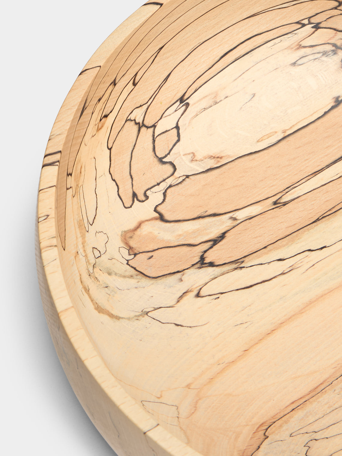 Bird & Branch - Hand-Turned Spalted Beech Tall Bowl - Natural - ABASK