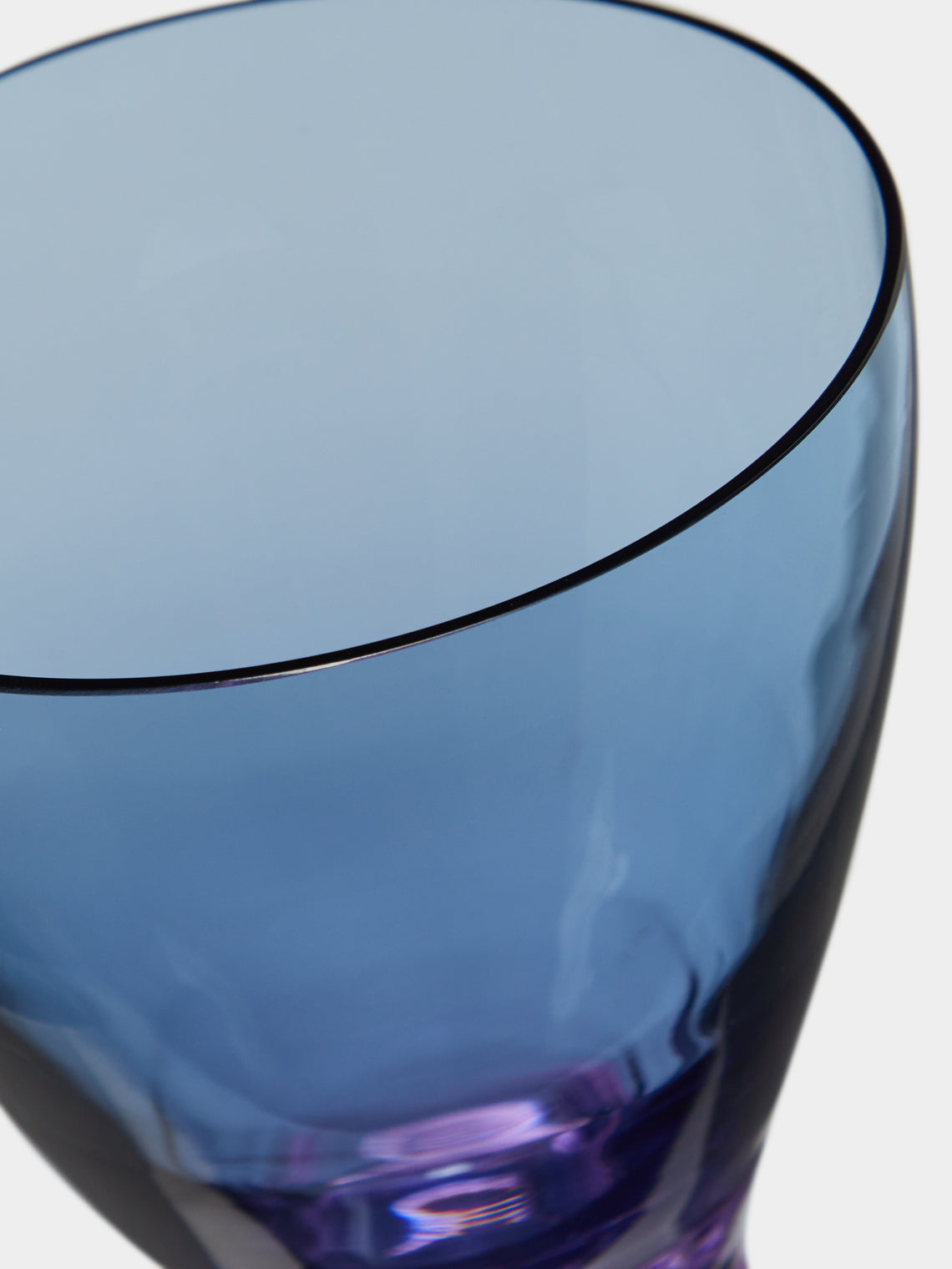 NasonMoretti - Archive Revival 1996 Hand-Blown Murano Old Fashioned Glasses (Set of 2) - Blue - ABASK