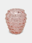 Yali Glass - Boboli Hand-Blown Murano Glass Vase (8.5in/22cm) - Pink - ABASK - 