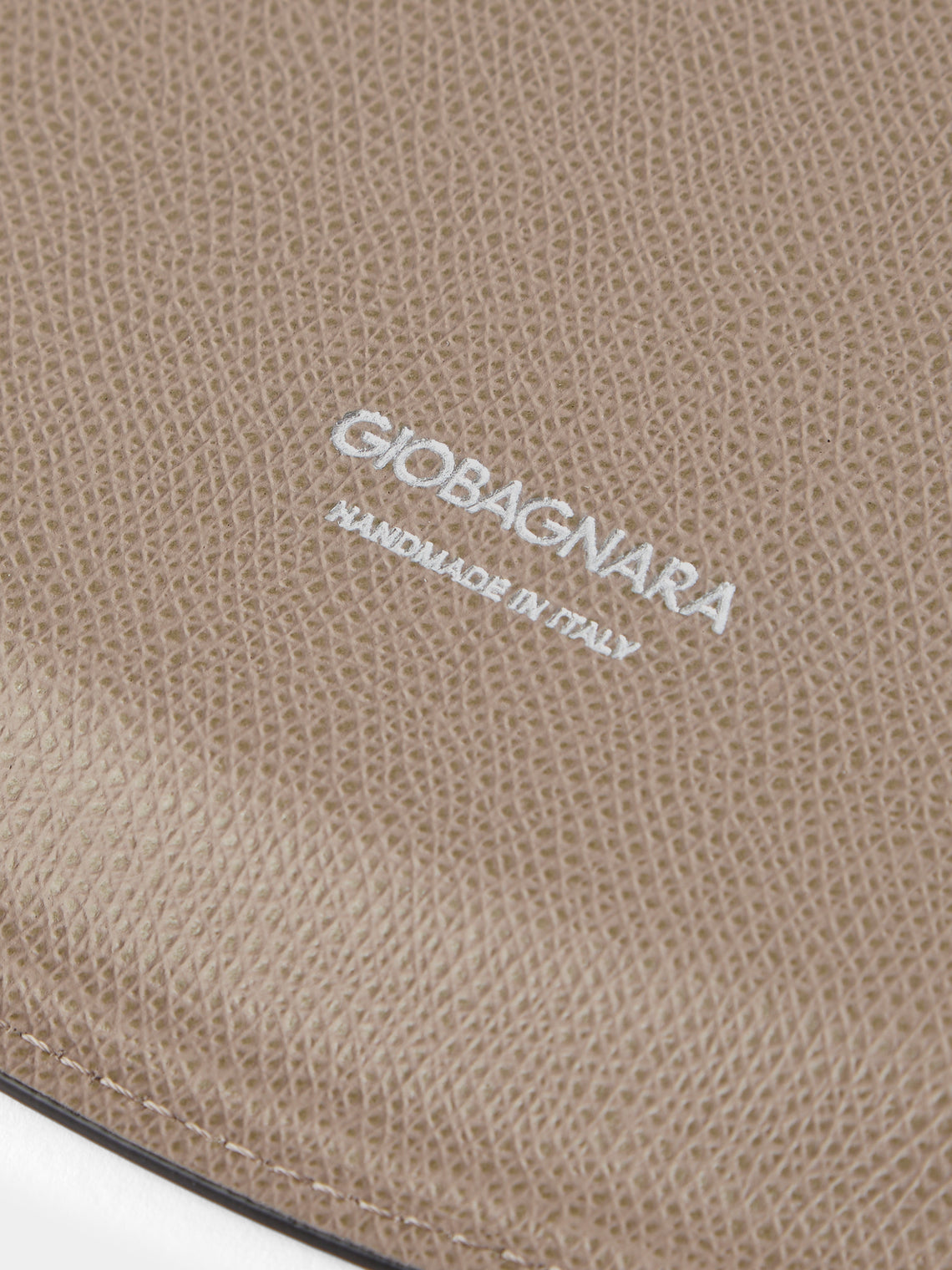 Giobagnara - Miramar Leather Oval Tray (13in/33cm) - Cream - ABASK