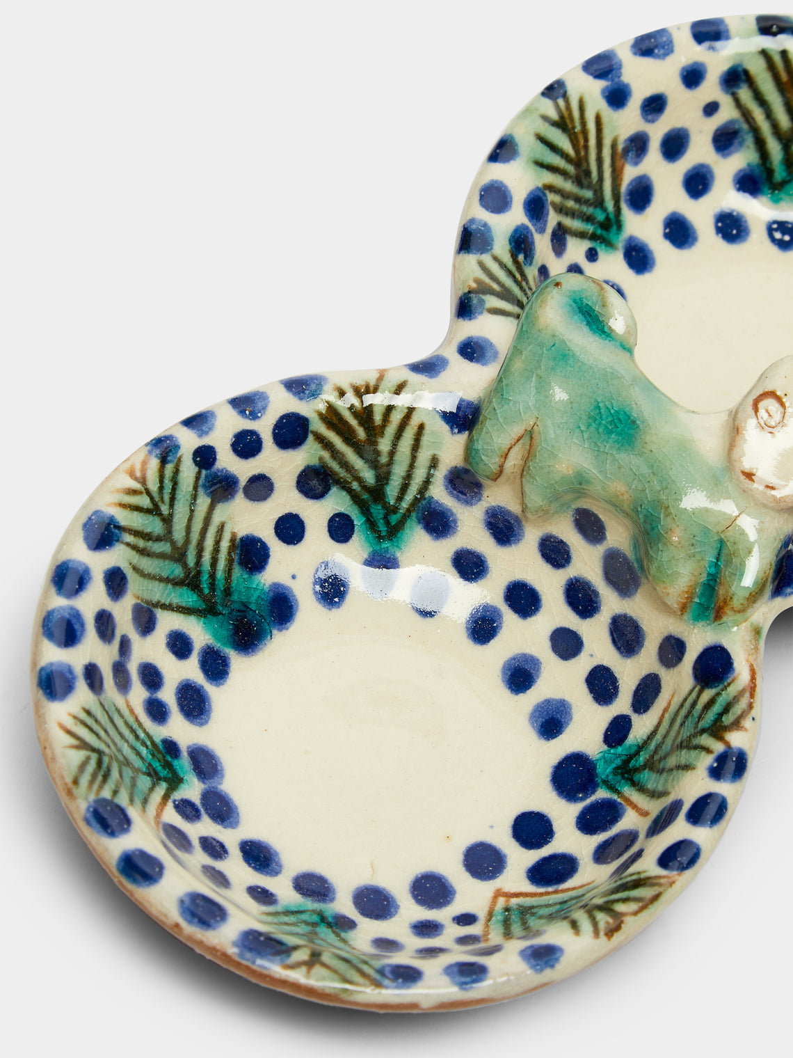 Hand-Painted Ceramic Salt and Pepper Pot