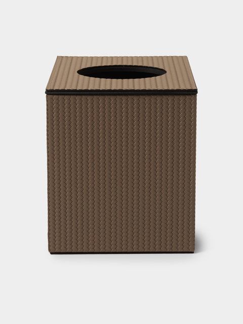 Pinetti - Leather Magnetic Tissue Box - Taupe - ABASK - 