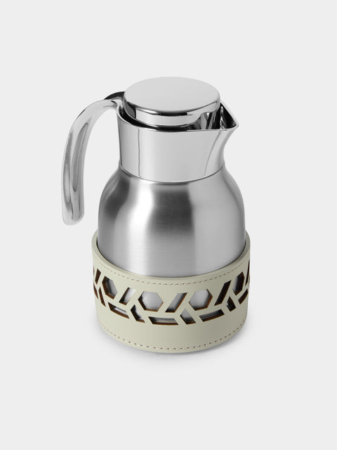 RUDI - Gemma Glass and Stainless Steel Carafe (20oz/0.6L) - White - ABASK - 