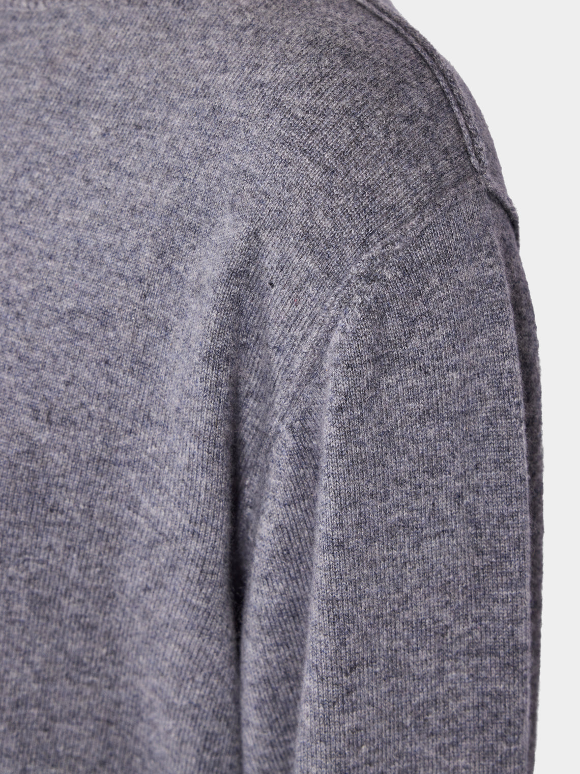 Denis Colomb - Cashmere Crew-Neck Sweater | Size: L - Gray - ABASK