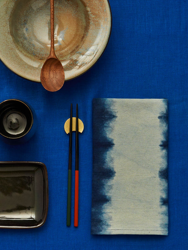 Tensira - Indigo Hand-Dyed Cotton Napkins (Set of 4) -  - ABASK