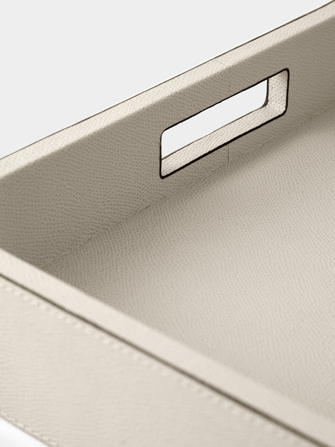 Giobagnara - Polo Leather Tray - Cream - ABASK