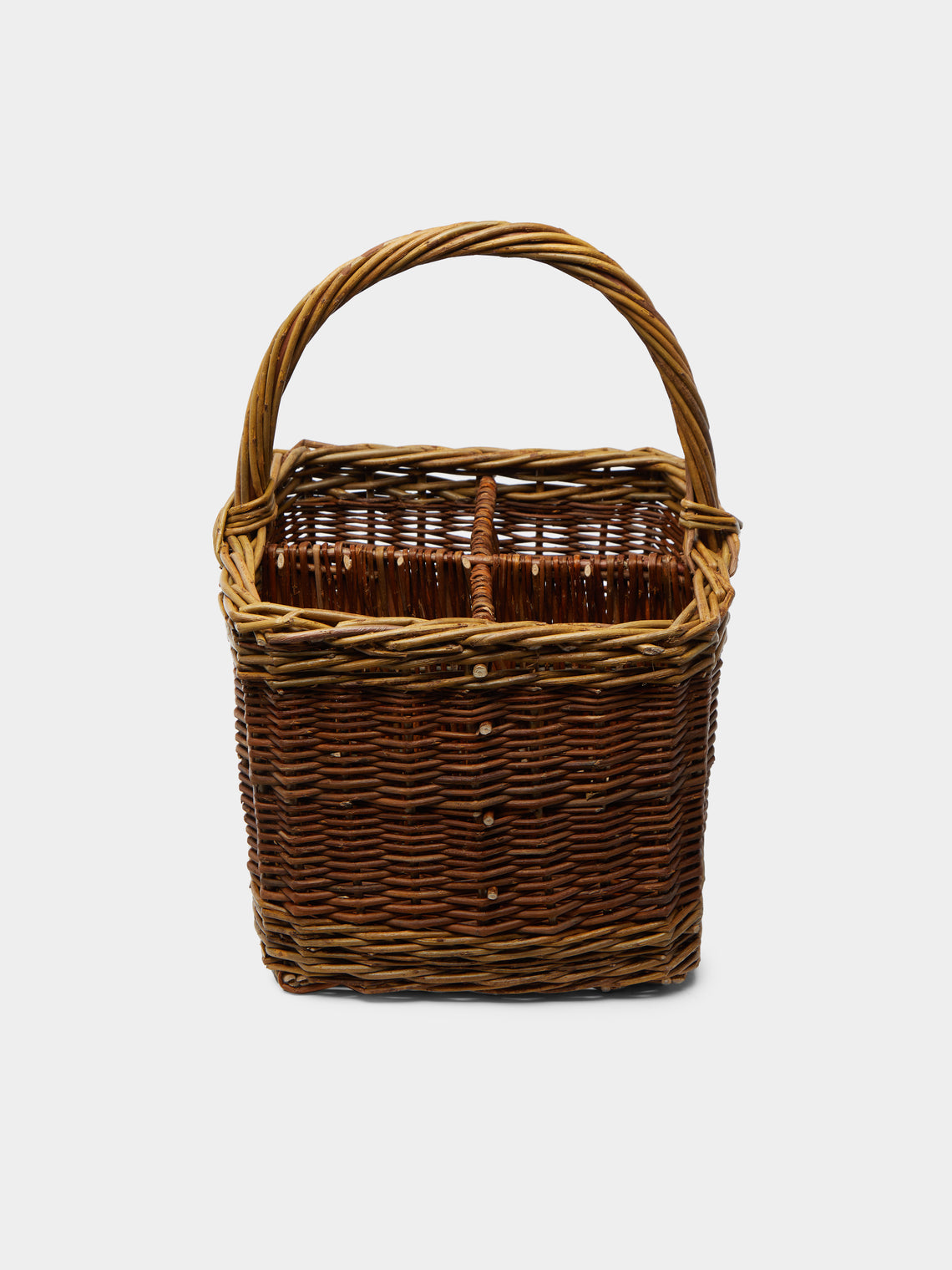 Sussex Willow Baskets - Handwoven Willow Bottle Carrier -  - ABASK