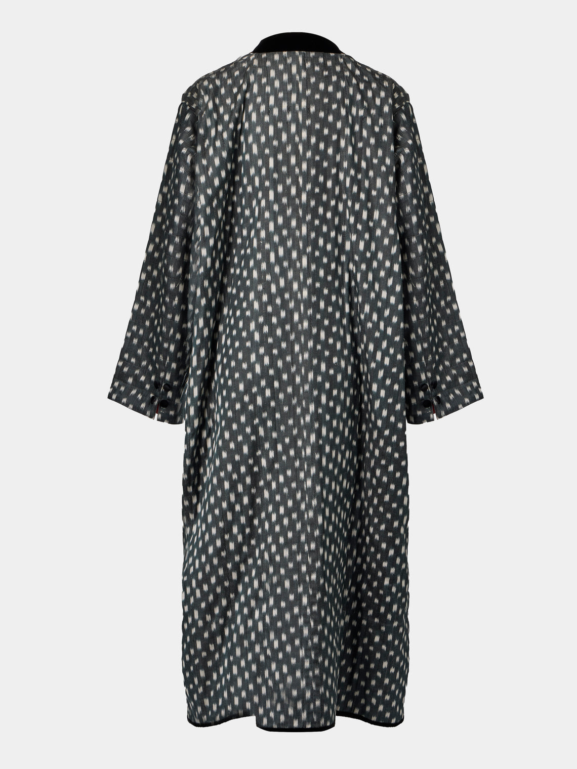 Nazzy Beglari - Women's Hand-Loomed Ikat Silk and Cotton Reversible Robe | One Size - Multiple - ABASK