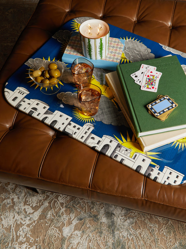 Fornasetti - Sole di Capri Wood Tray -  - ABASK