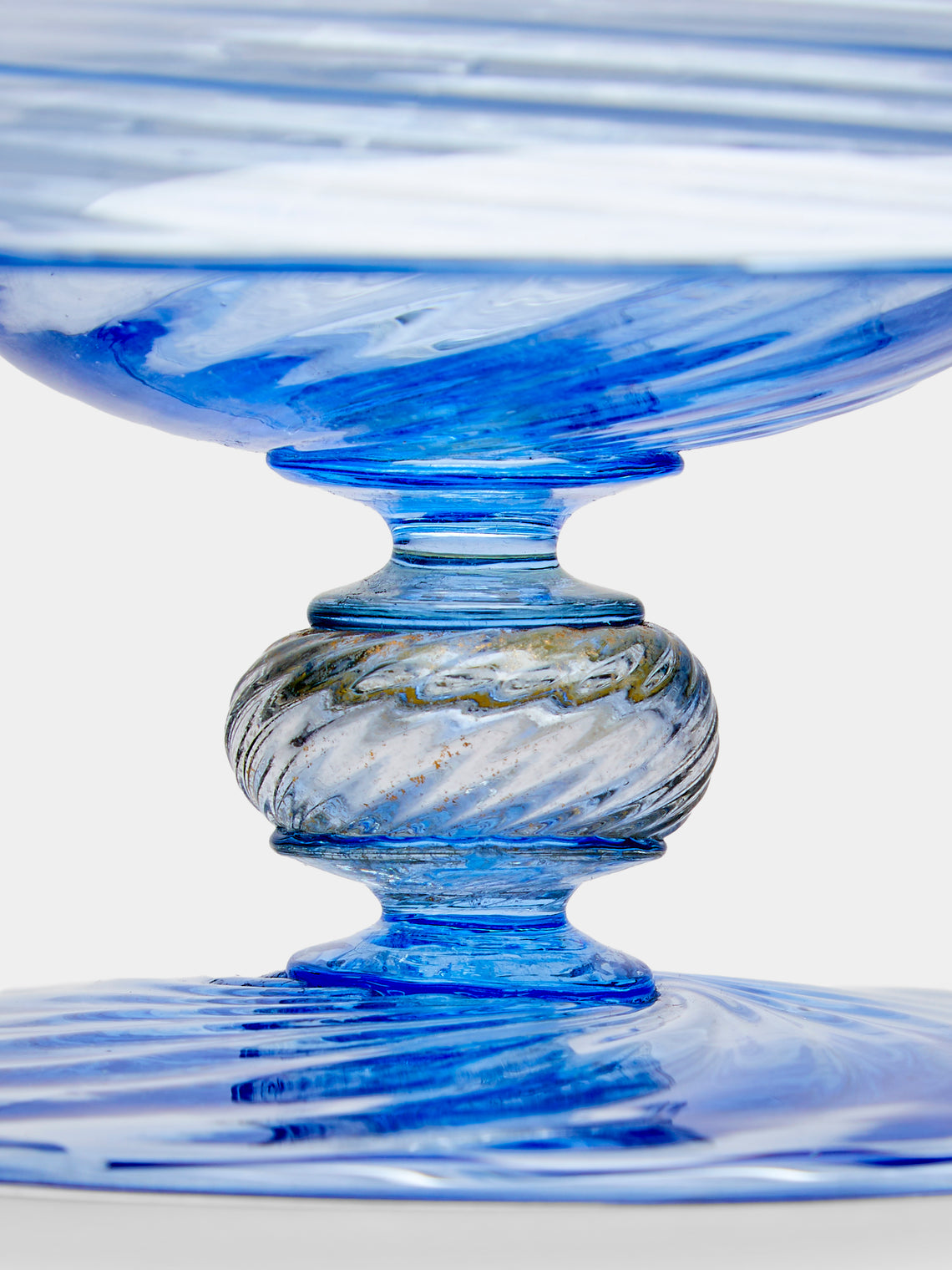 Antique and Vintage - 1960s Murano Glass Bowl - Blue - ABASK