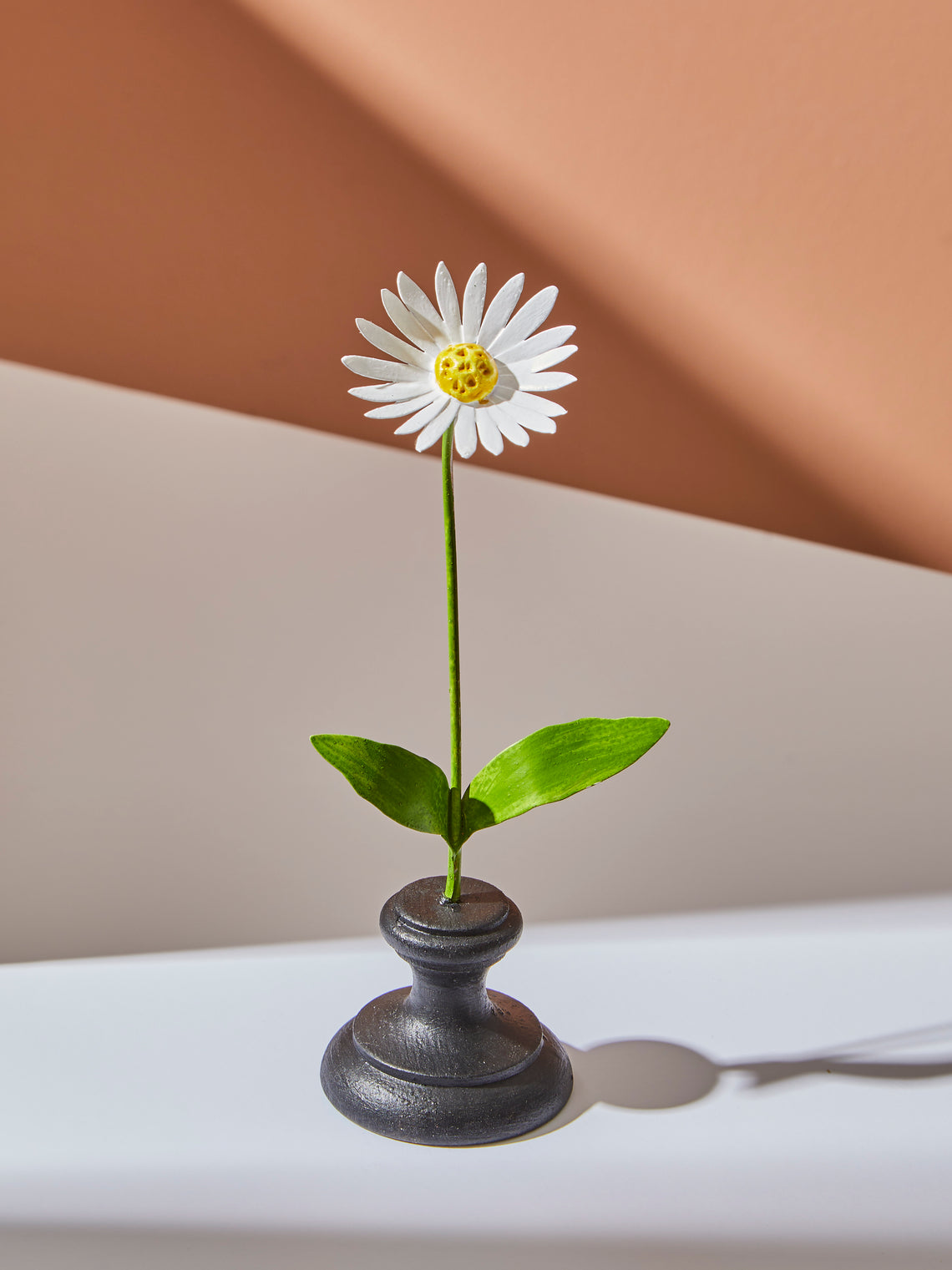 Erbavoglio Milano - Hand-Painted Copper Ornamental Flower - White - ABASK
