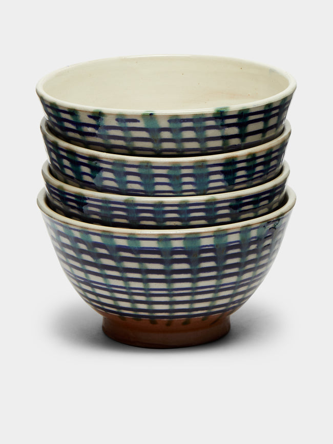 Malaika - Trellis Hand-Painted Bowls (Set of 4) -  - ABASK