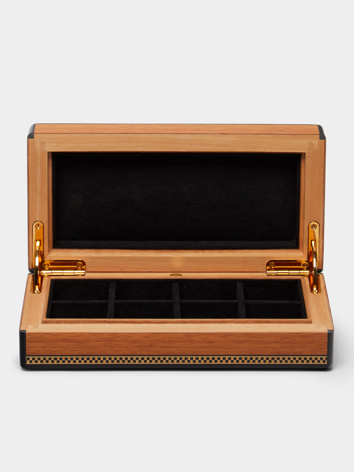 Elie Bleu - Classic Marquetry Mahogany Jewellery Box -  - ABASK