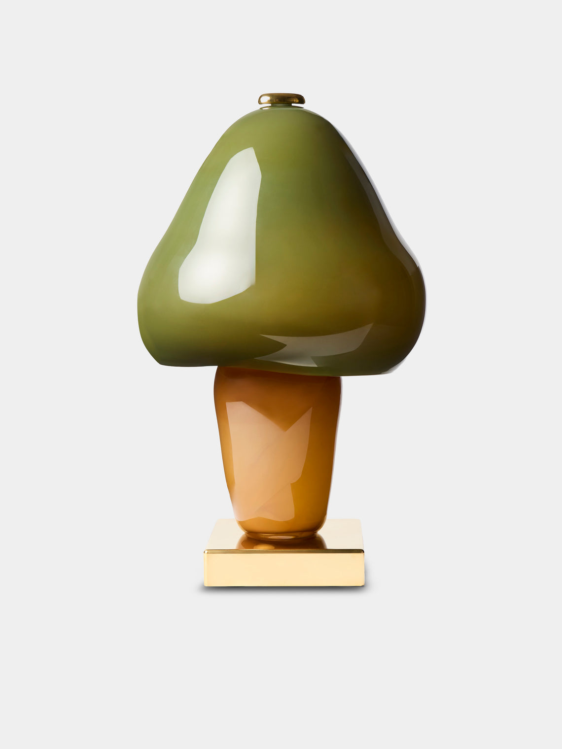Helle Mardahl Studio - Mushroom Hand-Blown Glass Table Lamp - Green - ABASK - 