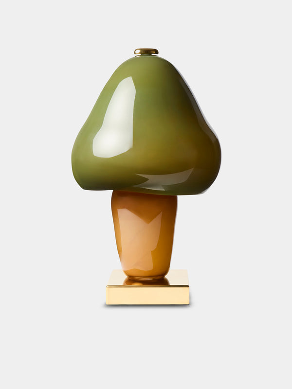 Helle Mardahl Studio - Mushroom Hand-Blown Glass Table Lamp - Green - ABASK - 