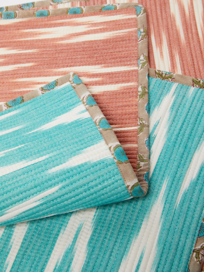 The Table Love - The Breakfast Handwoven Cotton Reversible Placemats (Set of 4) -  - ABASK