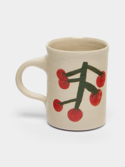 Liz Rowland - Tomato Hand-Painted Ceramic Mug - Multiple - ABASK - 