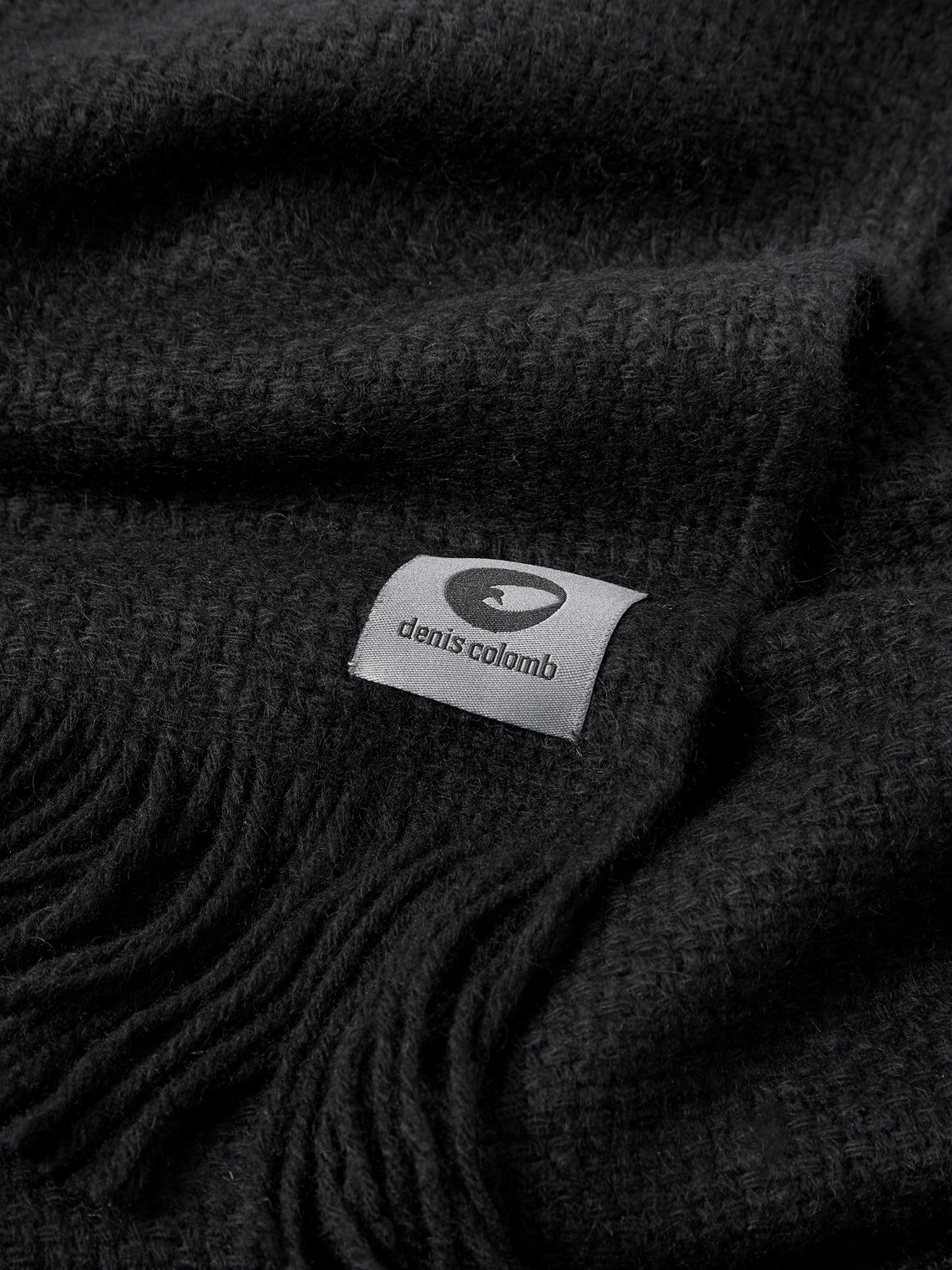 Denis Colomb - Mongolia Nubby Nomad Yak Throw (79in/2m) - Black - ABASK