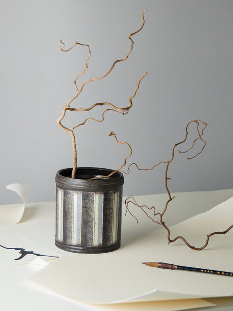 Masumi Ando - Textured Ceramic Water Jar - Gray - ABASK