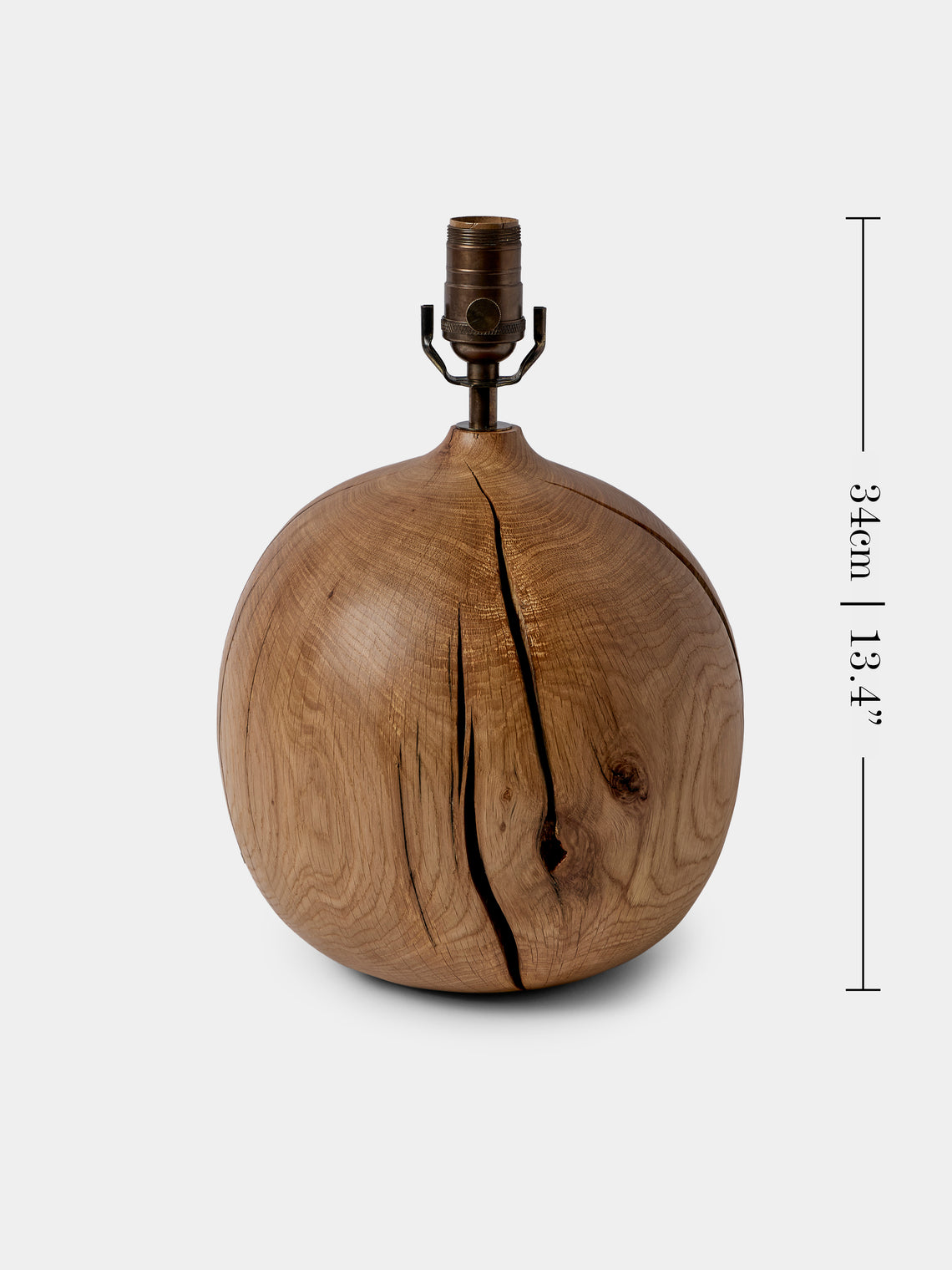 Jamie Gaunt Designs - No. 3 Ball Natural Oak Table Lamp - Natural - ABASK