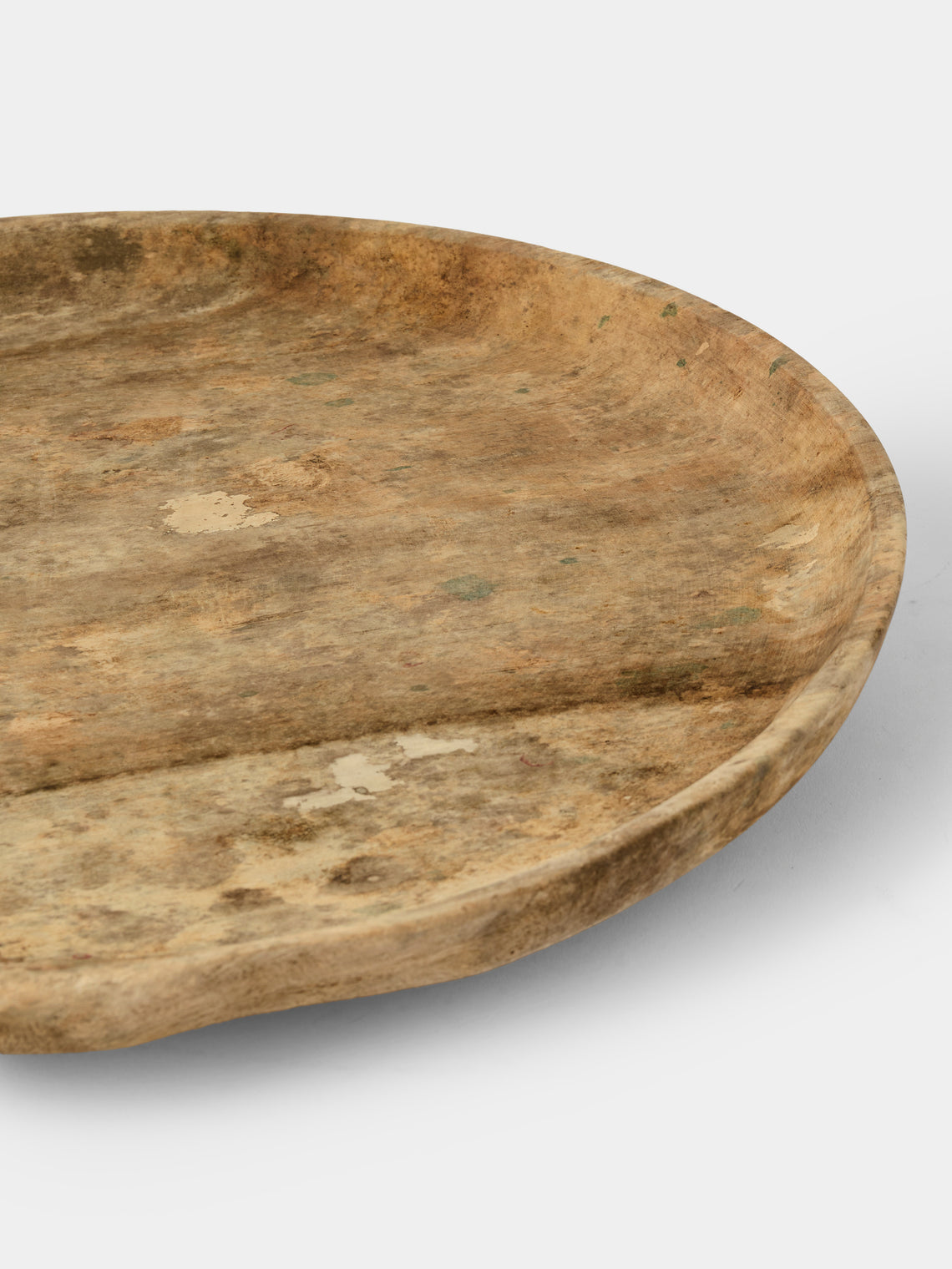 Iida Woodturning - Hand-Turned Dogwood Earth-Finish Tray (15in/38cm) - Brown - ABASK